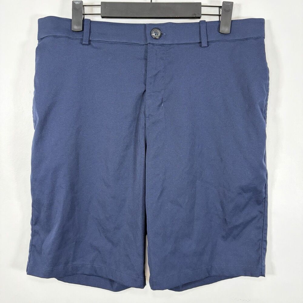 Nike Golf Shorts Mens Size 33 Navy Blue 9” Inseam Performance Stretch Grip Waist